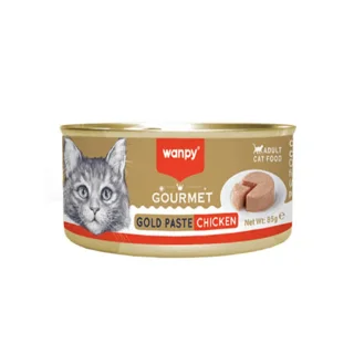 کنسرو گربه ونپی Wanpy Gourmet Gold Paste Chicken پته مرغ 85 گرمی مخصوص گربه بالغ