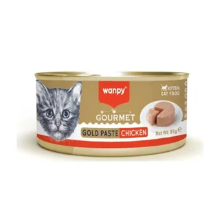 کنسرو بچه گربه ونپی Wanpy Gourmet Gold Paste Chicken پته مرغ 85 گرمی مخصوص کیتن