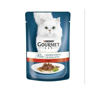 پوچ گربه گورمت طعم گوشت گاو وزن ۸۵ گرم