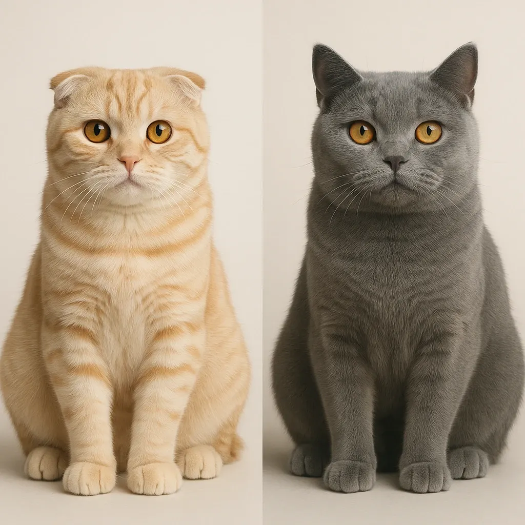 تفاوت گربه اسکاتیش و بریتیش