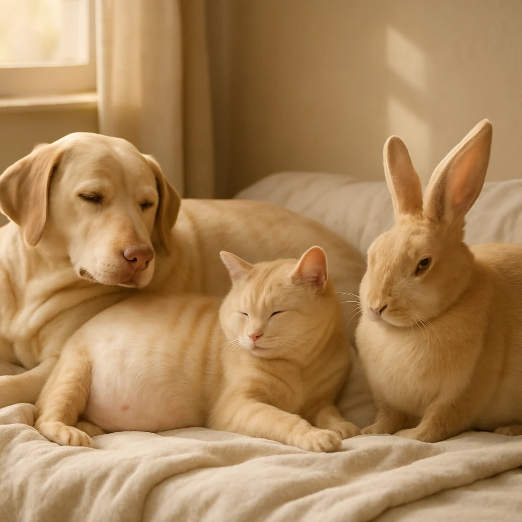 مدت زمان بارداری سگ، گربه و خرگوش؛ راهنمای کامل مراقبت در دوران حاملگی حیوانات خانگی