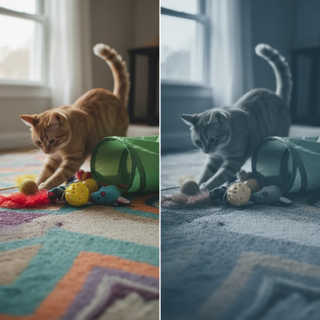 درک رنگ‌ها در گربه‌ها: واقعیت علمی درباره‌ی بینایی رنگی گربه‌ها