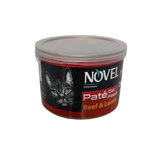 کنسرو پته گربه نوول ۲۰۰ گرمی طعم بیف و گوشت بره