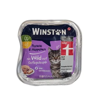 ووم گربه وینستون طعم گوشت شکار و مرغ وزن ۱۰۰ گرم