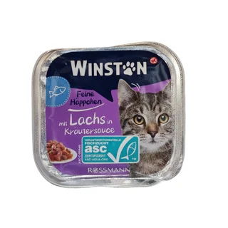 ووم گربه وینستون طعم ماهی وزن ۱۰۰ گرم