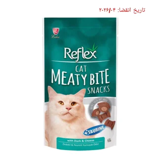 تشویقی گربه رفلکس طعم اردک و پنیر وزن ۴۰ گرم