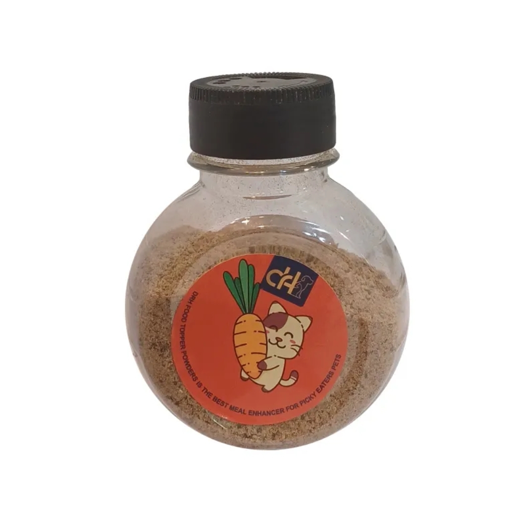 پودر چاشنی غذای سگ و گربه دکتر اچ طعم سبزیجات وزن ۸۰ گرم