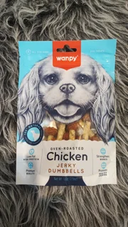 تشویقی سگ ونپی مدل chicken jerky dumbbells وزن 100 گرم