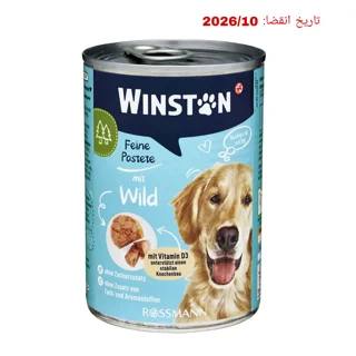 کنسرو سگ وینستون طعم گوشت شکار وزن ۴۰۰ گرم