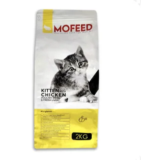 غذای خشک بچه گربه با طعم مرغ مفید وزن دوکیلوگرم