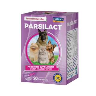 مکمل پروبیوتیک سگ و گربه پارسی لاکت 20 ساشه 2 گرمی