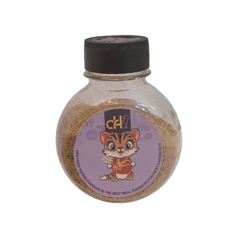 پودر چاشنی غذای سگ و گربه دکتر اچ طعم گوساله وزن ۸۰ گرم