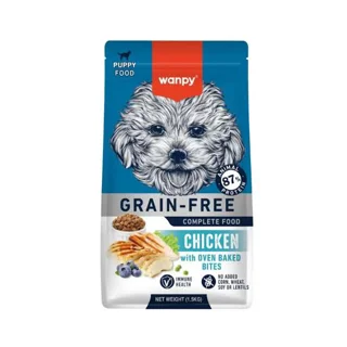 غذای خشک سگ پاپی ونپی طعم مرغ ۱.۵ کیلوگرم