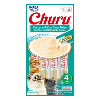 بستنی گربه چورو اینابا طعم مرغ و خرچنگ بسته ۴ عددی
