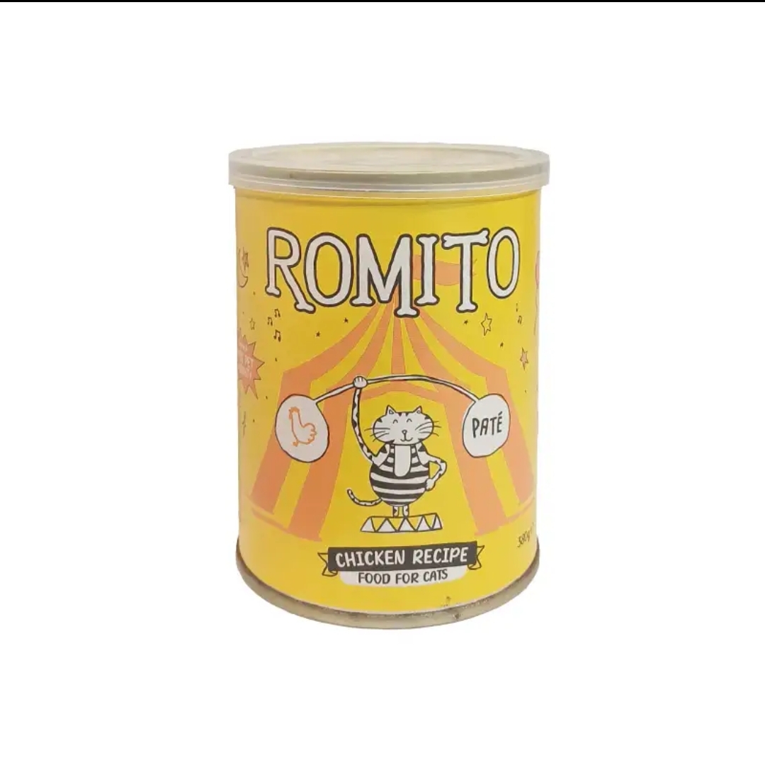 کنسرو گربه رومیتو طعم مرغ وزن ۳۸۰ گرم