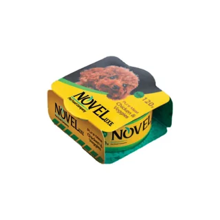 کنسرو ۱۲۰ گرمی سگ نوول طعم مرغ و سبزیجات