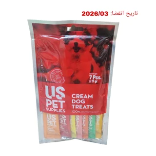 بستنی سگ یو اس پت وارداتی پک ۷ طعمی