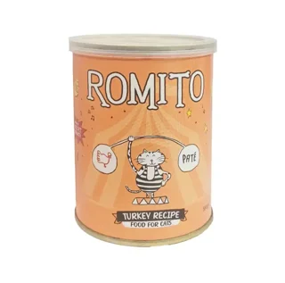 کنسرو گربه رومیتو طعم بوقلمون وزن ۳۸۰ گرم