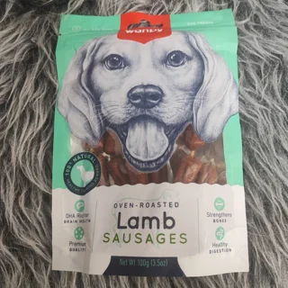 تشویقی سگ ونپی lamb sausages وزن ۱۰۰ گرم