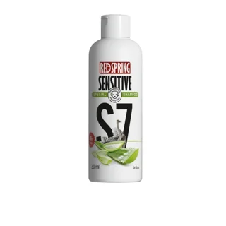 شامپو سنسیتیو رد اسپرینگ (مخصوص موهای حساس با روغن شترمرغ و عصاره آلوئه ورا) وزن ۳۰۰ میلی لیتر