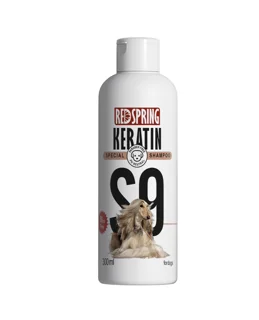 شامپو کراتینه مخصوص سگ با موهای فر و مجعد رد اسپرینگ با رایحه اوشن 300ml