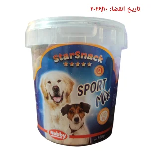 تشویقی سطلی سگ نوبی مدل sport mix وزن ۵۰۰ گرم