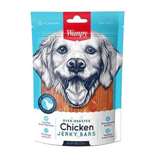 تشویقی سگ ونپی chicken jerky bars وزن ۱۰۰ گرم